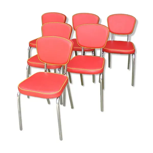 Ensemble de 6 chaises Goin, Allemagne années 1980