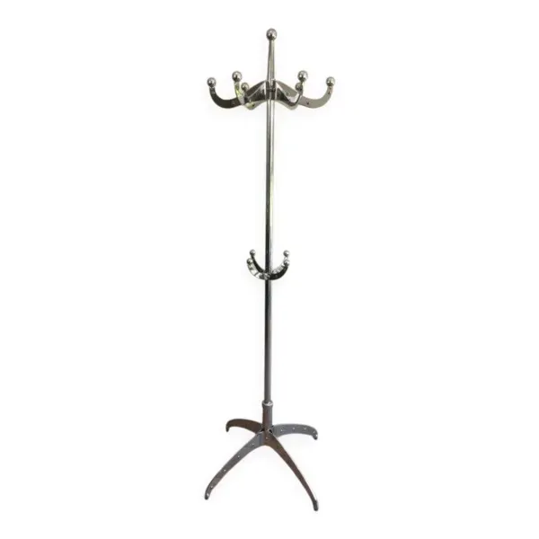 Porte-manteaux design en chrome riveté. Yasuaki Sasamoto ''Dulton'' Askilik