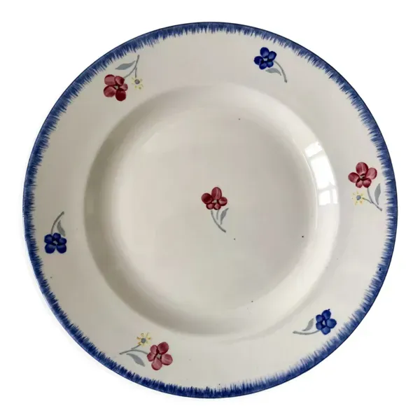 Plat rond digoin sarreguemines modèle mary-lou années 30