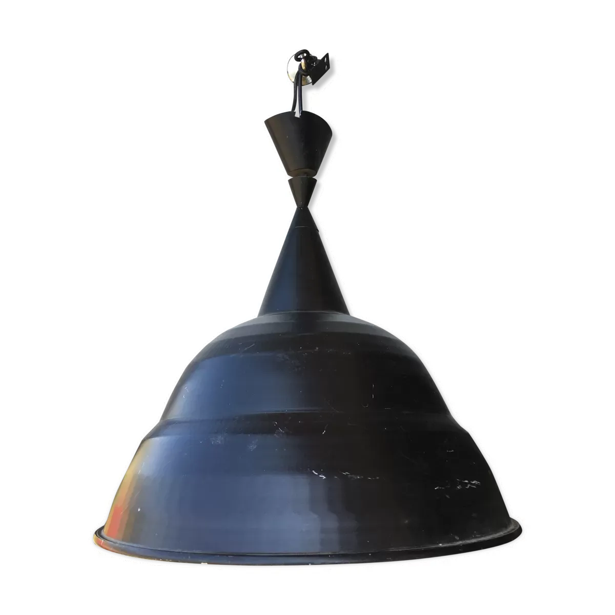 Lustre design industriel cloche Habitat