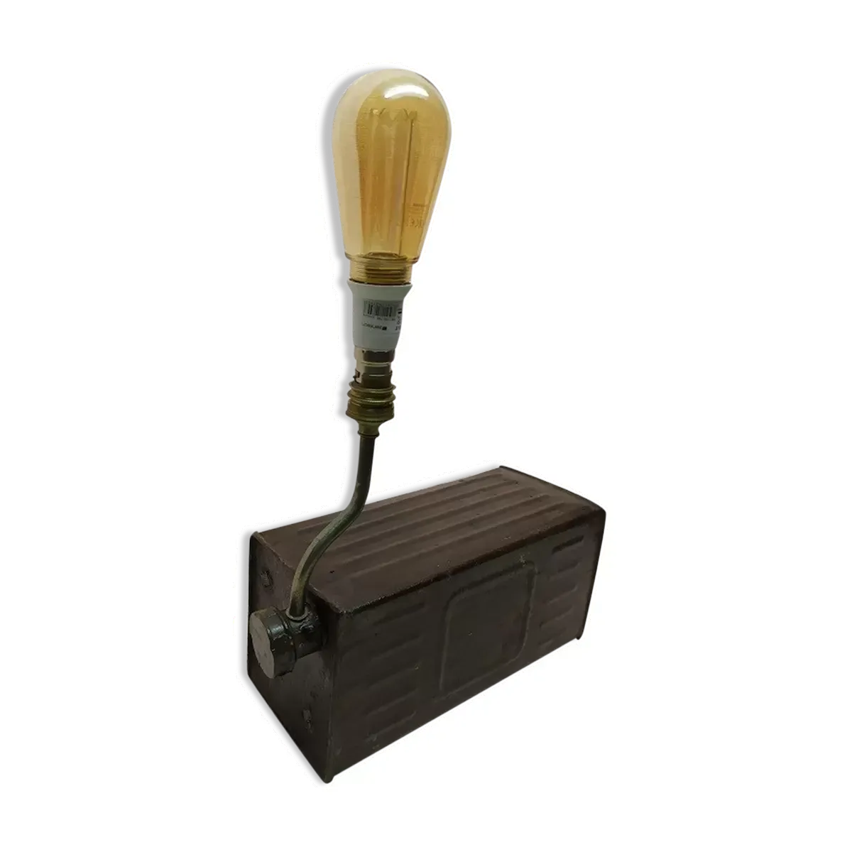 Lampe création originale avec bidon industriel brocanteespritdantan