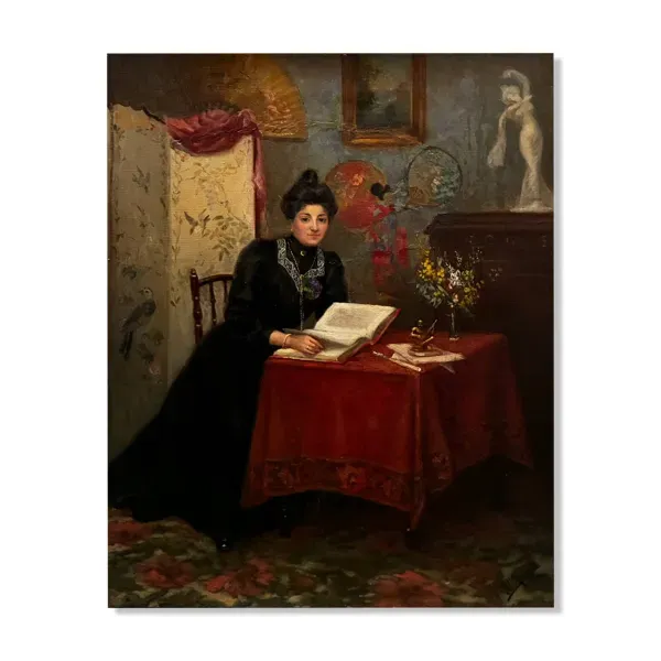 Scène d’intérieur, GP Masure, 1908