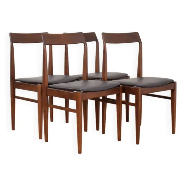 Chaises de Salle à Manger Mid-Century Polonaises par E. Homa, 1960s, Set de 4