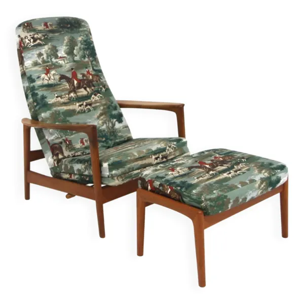 Fauteuil scandinave ''Siesta'', Folke Ohlsson pour DUX, Suède, 1960