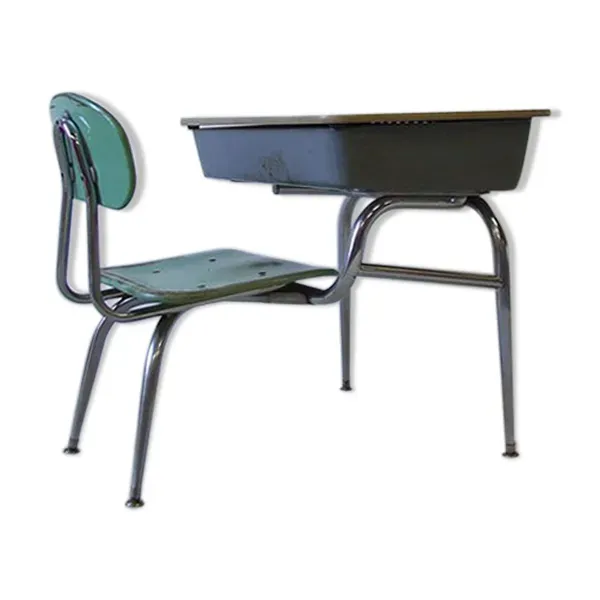 Bureau d'écolier en fibre de verre par Bargen pour Schoolco 1950s