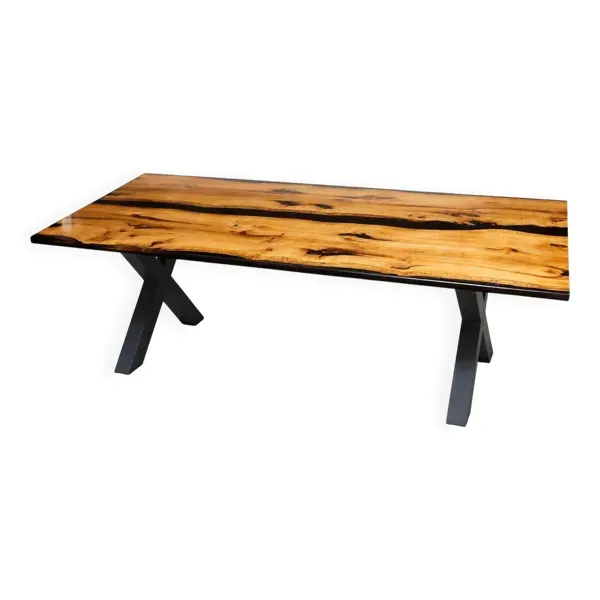 Table résine chêne