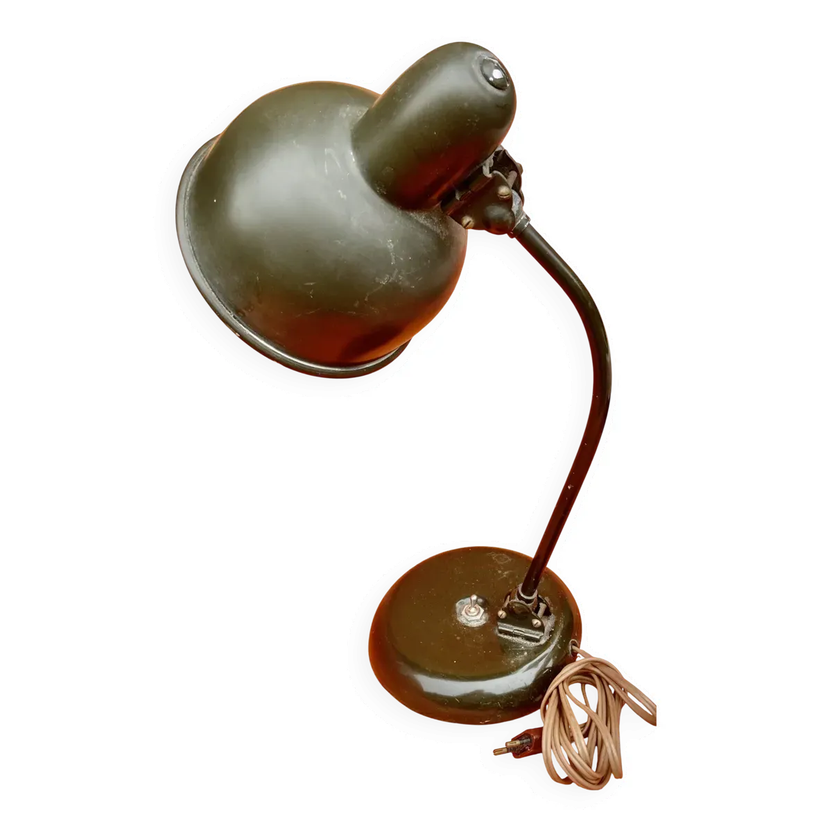 Lampe de bureau atelier Christian Dell 1930, luminaire industrielle