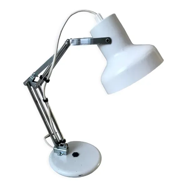 Lampe de bureau / chevet articulée aluminor années 60-70