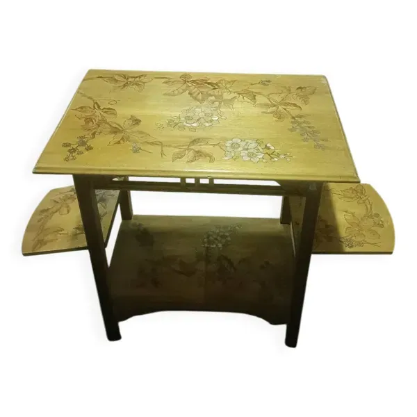 Table  bas volets époque 1900 école de Nancy