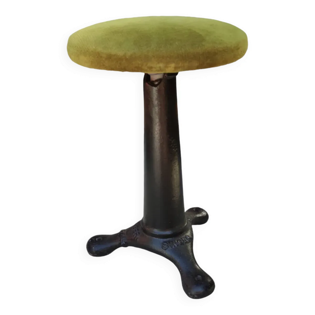 Ancien tabouret industriel Singer