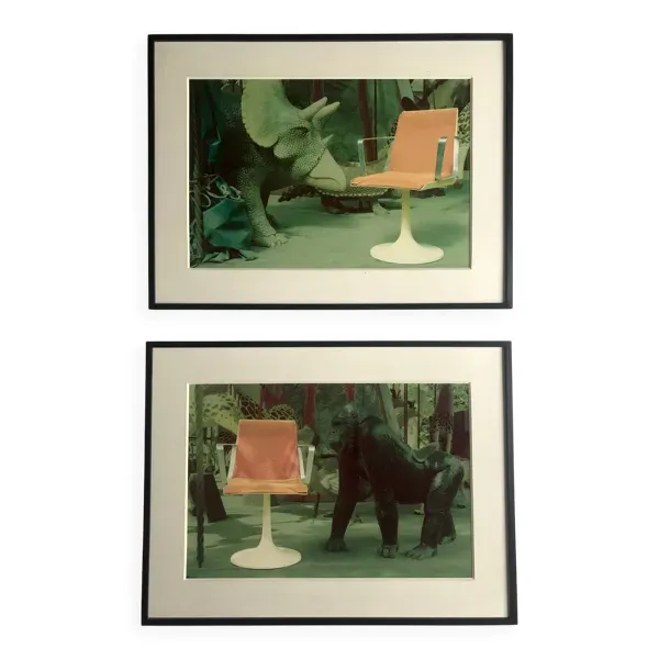 Tirages d'expo pour les 30 ans de la chaise d’Allibert, éditée dans les 70