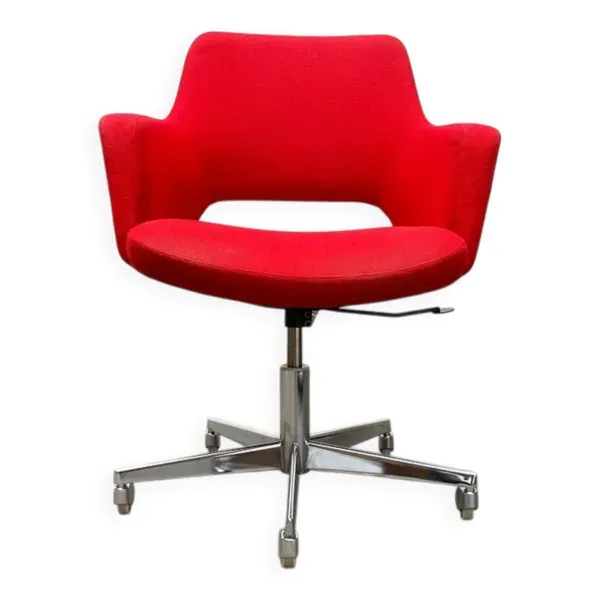 Chaise de bureau pivotante allemande Space Age milieu du siècle par Egon Eiermann pour Wilde + Spieth, années 1960