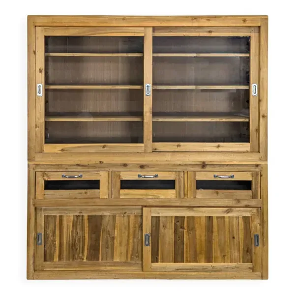 Buffet industriel en pin