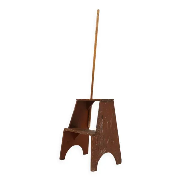 Échelle en bois industrielle, France vers 1900