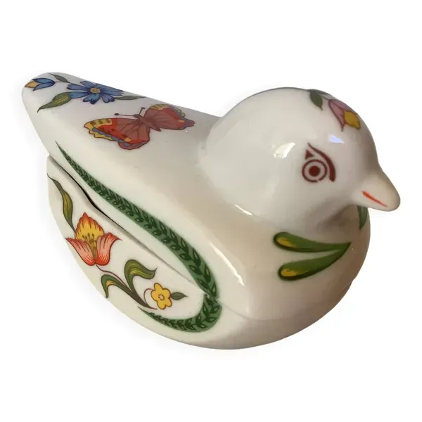 Petit oiseau vide poche baguier papillons et fleurs