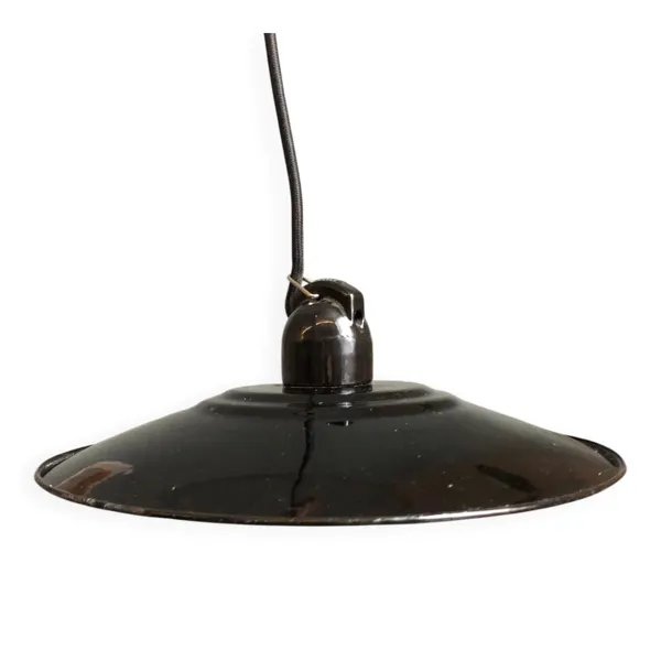 Suspension industrielle métallique zangra noire et blanche