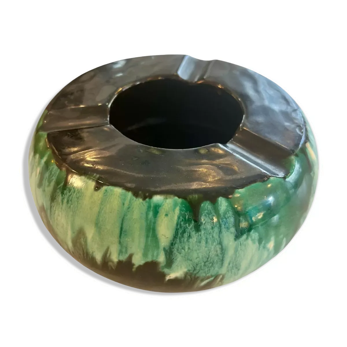 Cendrier en céramique Ricard, signé F.Gal, France circa 1970