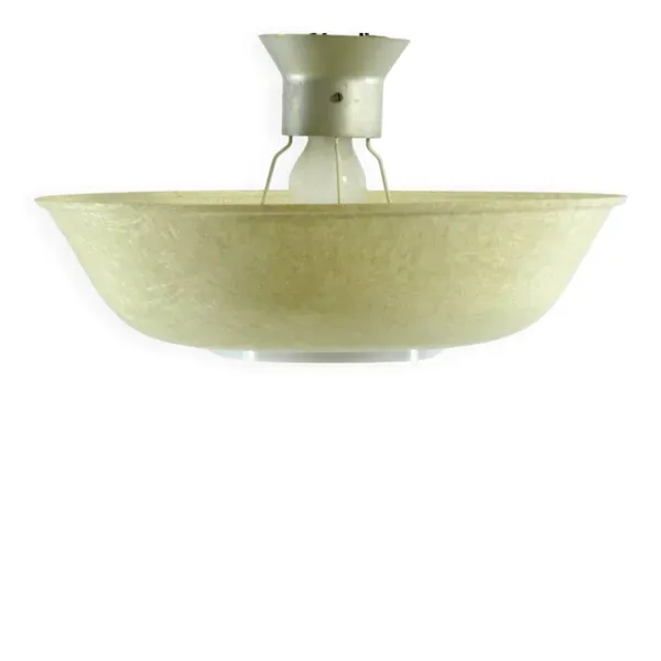 Lampe de plafond en fibre de verre vintage des années 50 de Philips Louis Kalff