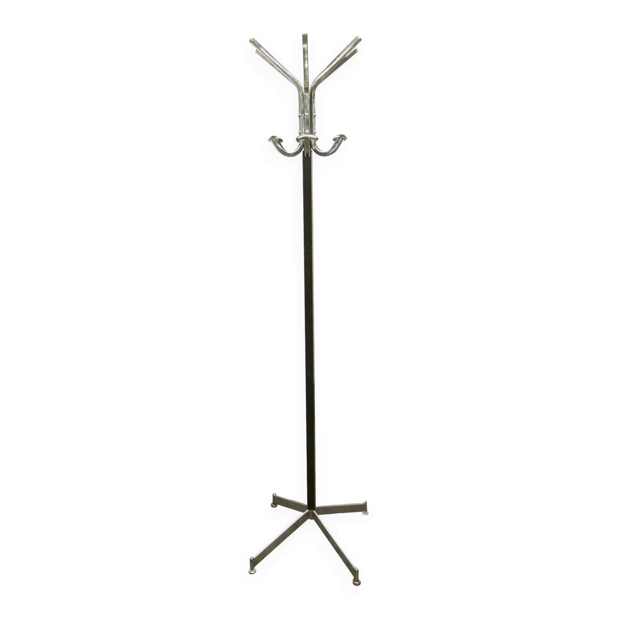 Portemanteau perroquet industriel 1960 chrome