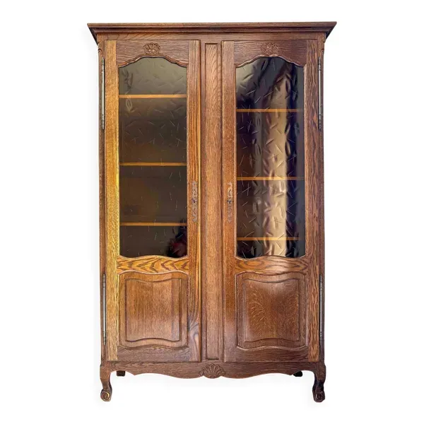 Bibliothèque en chêne massif - Marque Riskoff