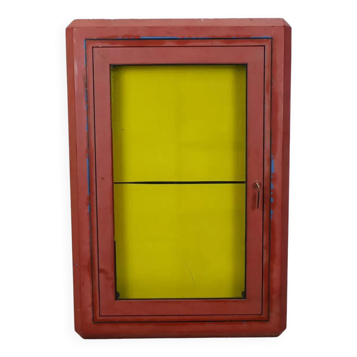 Grande vitrine ancienne métal années 60 70 loft shabby gastro décoration multifonctionnelle 2 disponibles