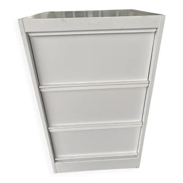 Caisson rangement tolix blanc