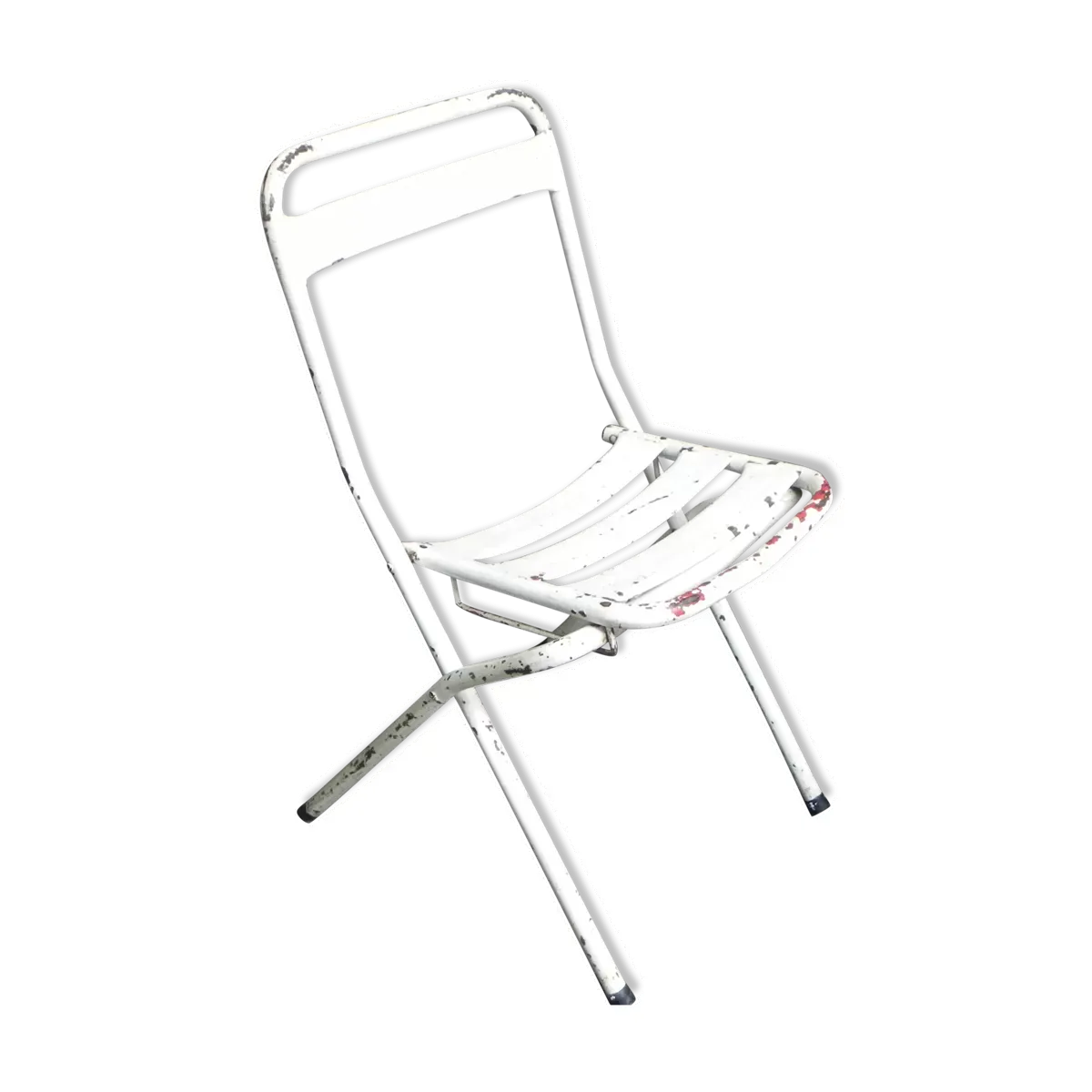 Chaise pliante en acier industriel