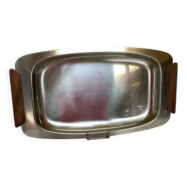 Plat métal et teck Denmark scandinave