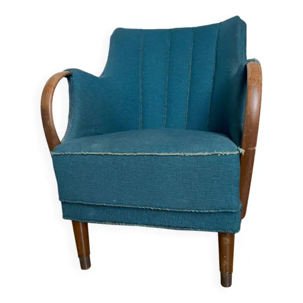 Fauteuil danois des années 1940, intégralement d’origine.