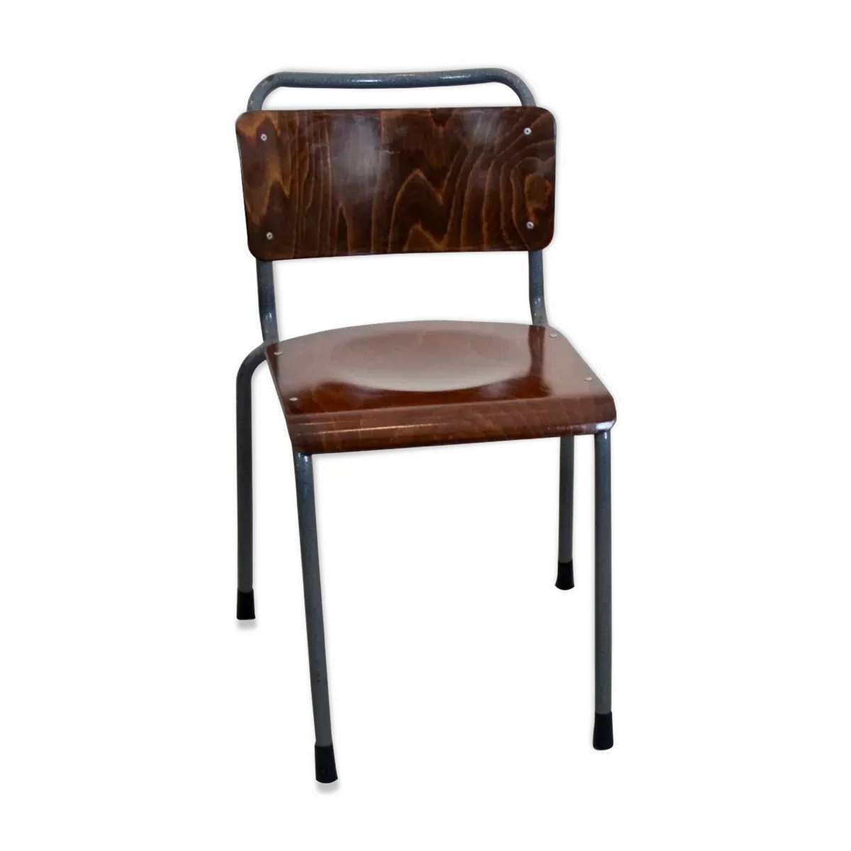 Chaise industrielle en contreplaqué 'TH-Delft' par WH Gispen