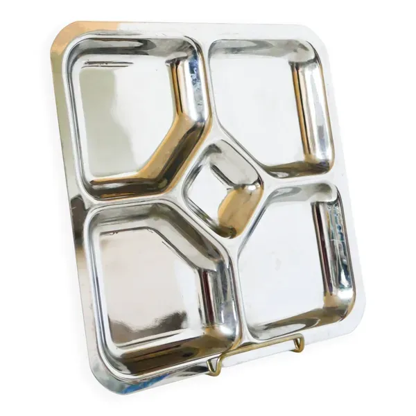 Plat carré à compartiments, Design, 1970