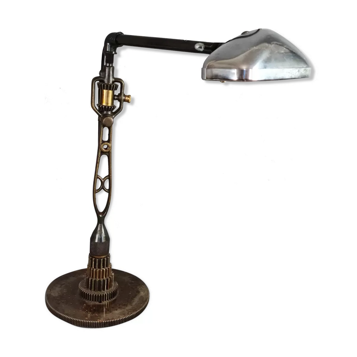 Lampe industrielle orientable. H.54 cm