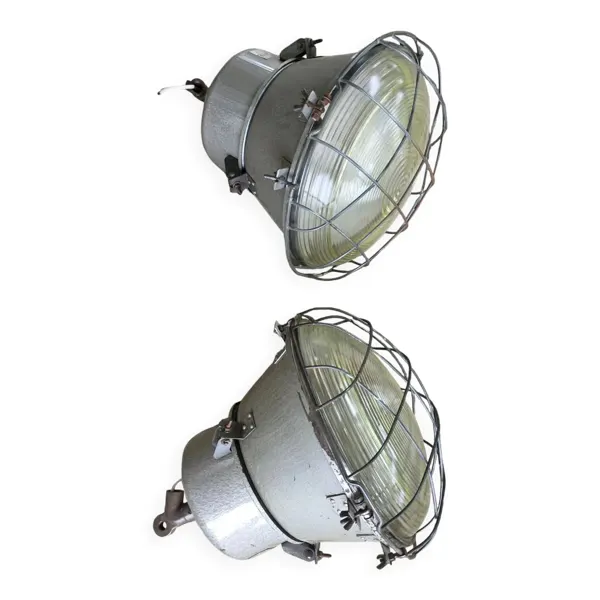 2 lampes Industrielles 1969