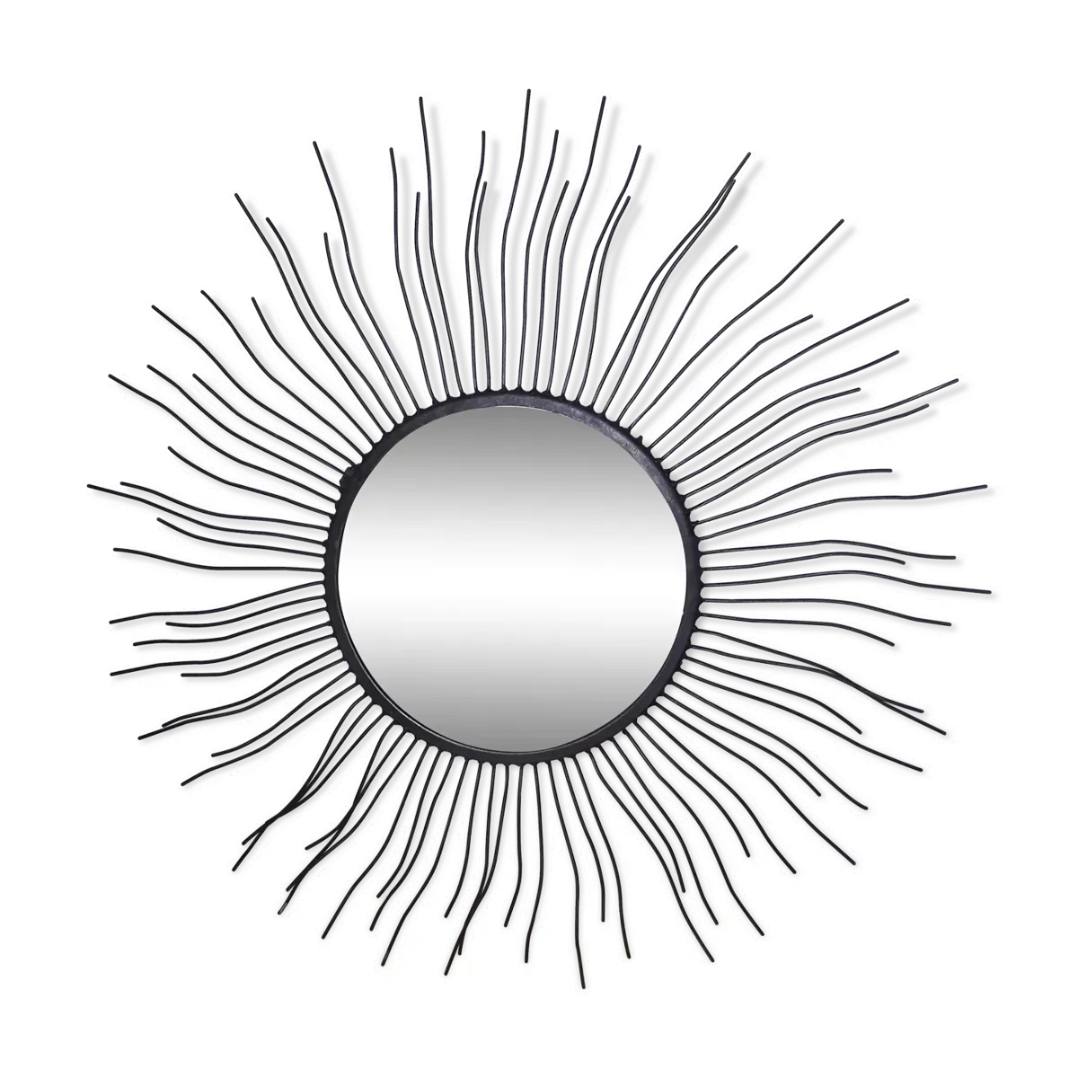 Miroir soleil en tôle 72x72cm