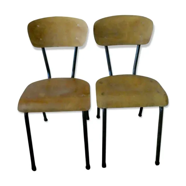 Paire de chaises Ecolauto des années 60