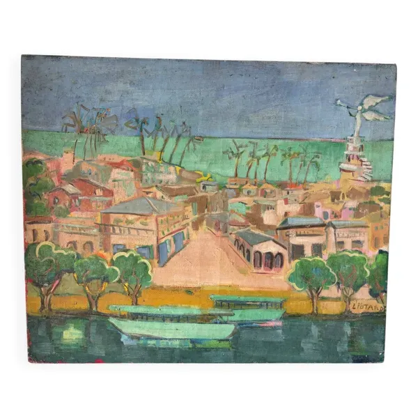 Paysage d’île signée