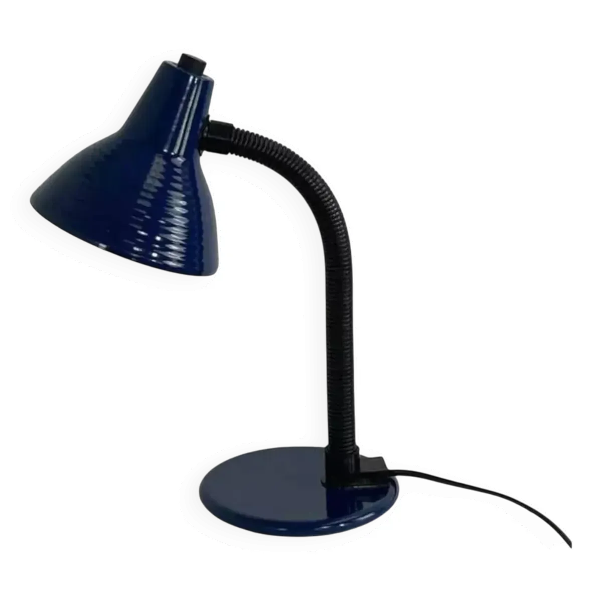 Lampe de bureau industriel bleu