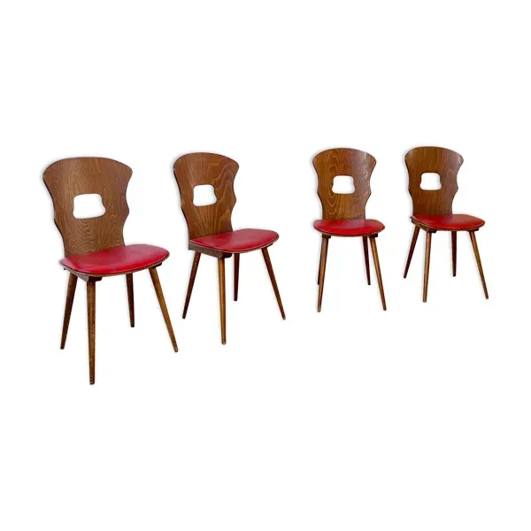 Série de 4 Chaises bistrot Gentiane de Baumann