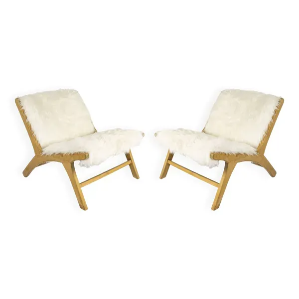 Paire de chauffeuses par olivier de schrijver