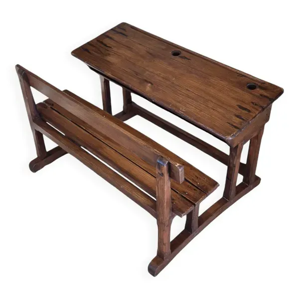 Bureau d'écolier deux places