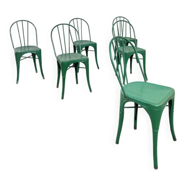 Suite de 6 chaises TOLIX modèle ''B