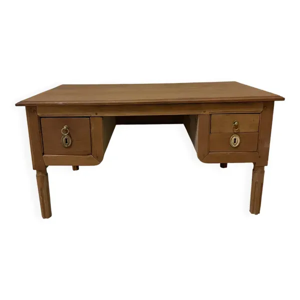 Table basse en bois massif avec tiroirs – style campagne chic