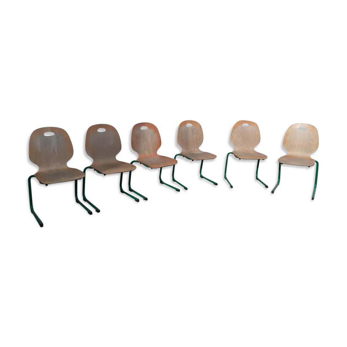 Chaises d'école lot de 6