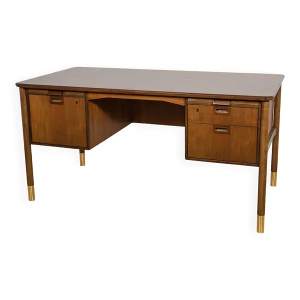 Bureau en teck du milieu du siècle par Sten Blomberg pour Seffle Möbelfabrik, Suède, années 1960.