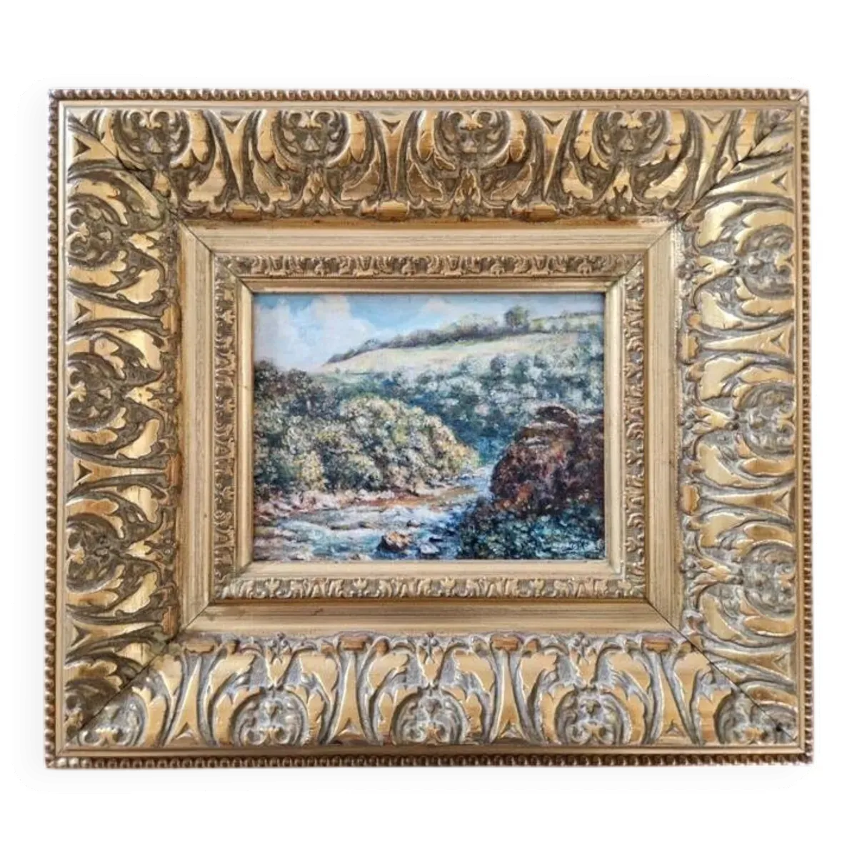 Jerzy Moscicki (Né en 1954) - Huile sur toile - Paysage au ruisseau