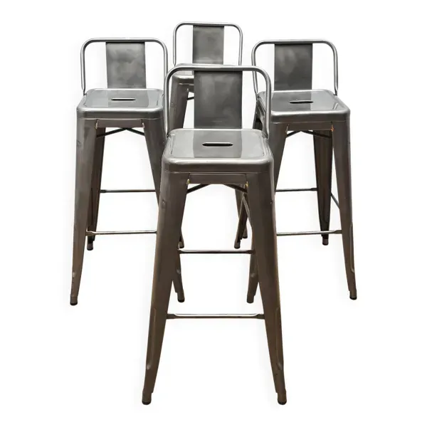 Suite de 4 chaises de bar, Tolix