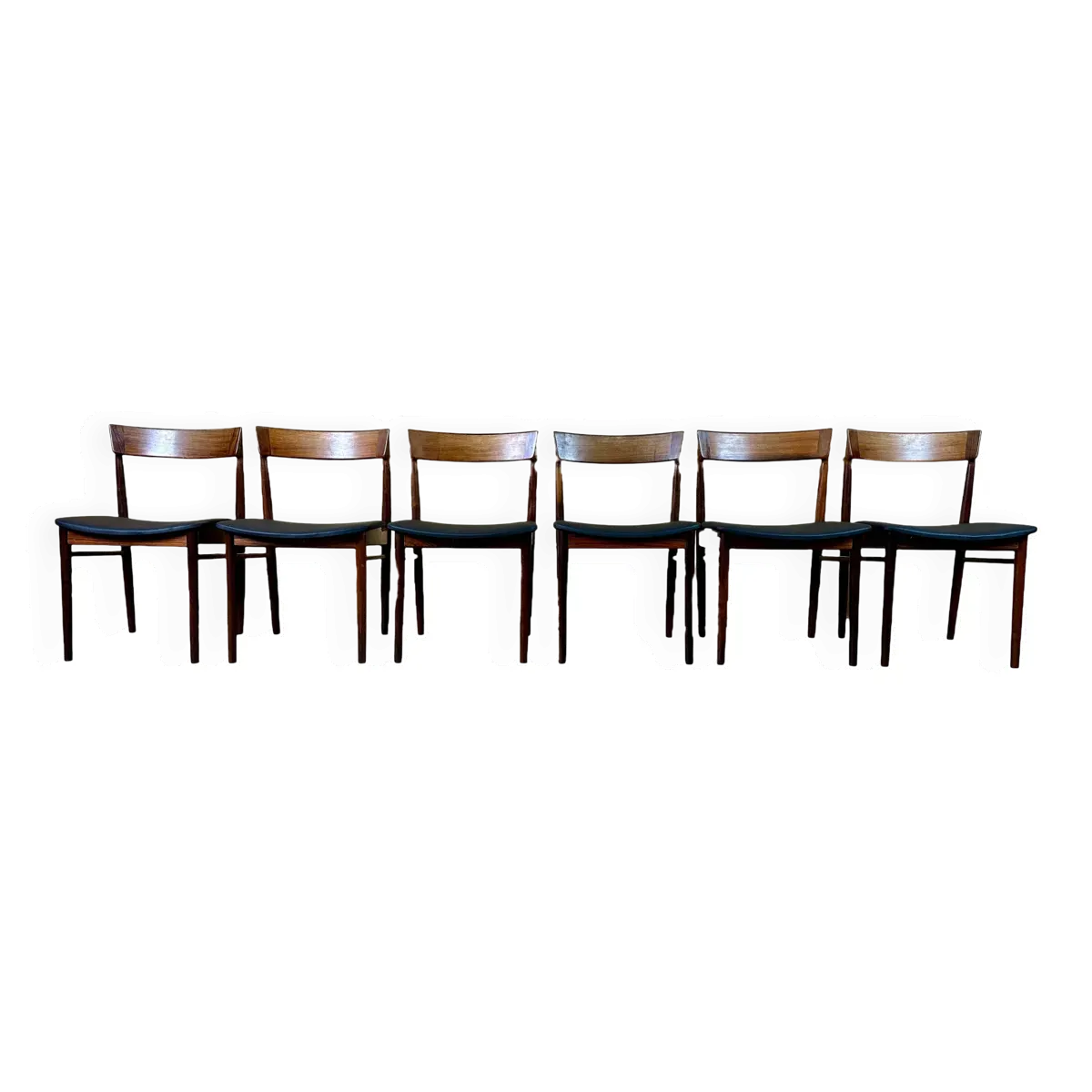 Set of 6 Henry Rosengren Hansen Model 39 Dining Chairs Rosewood