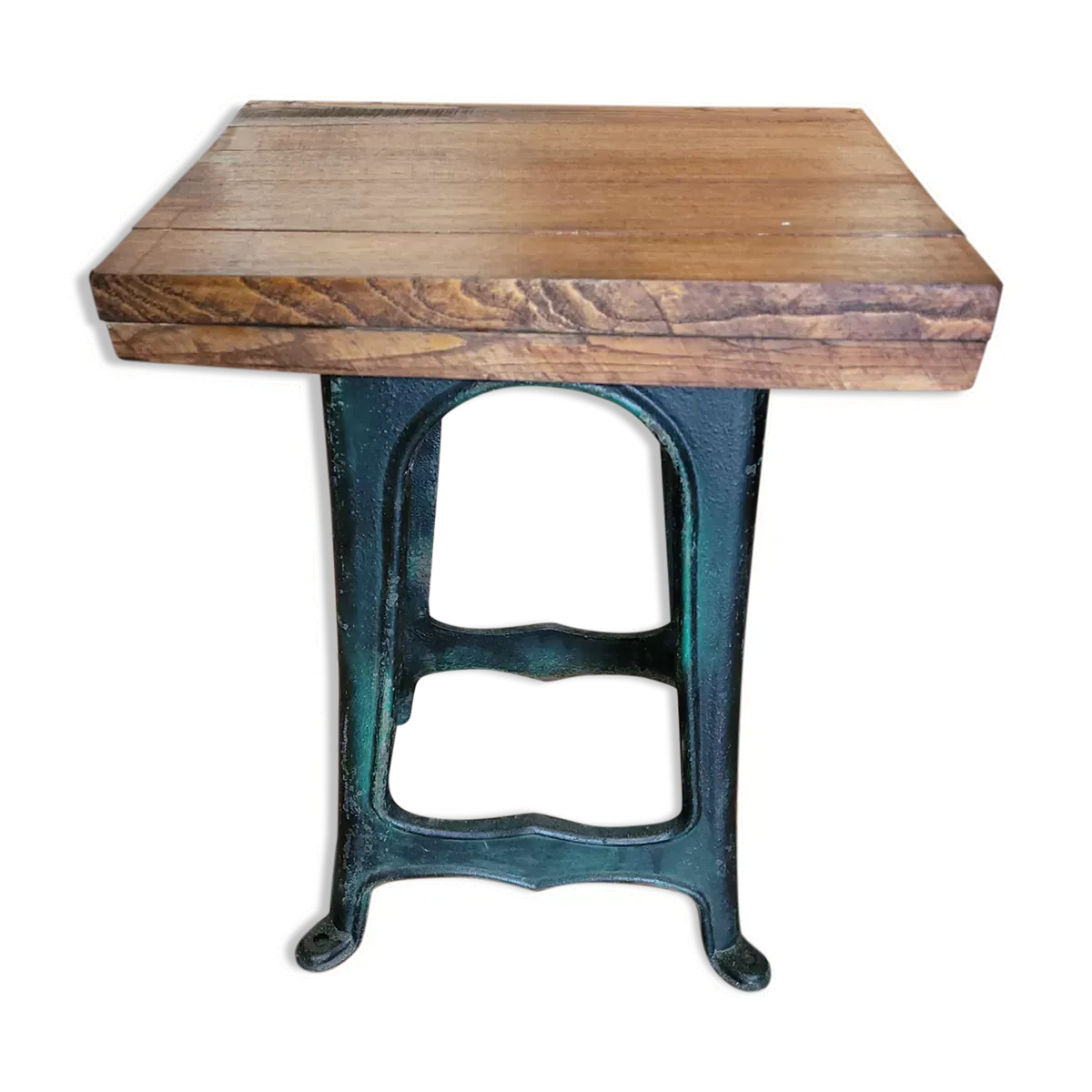 Table industriel pied fonte