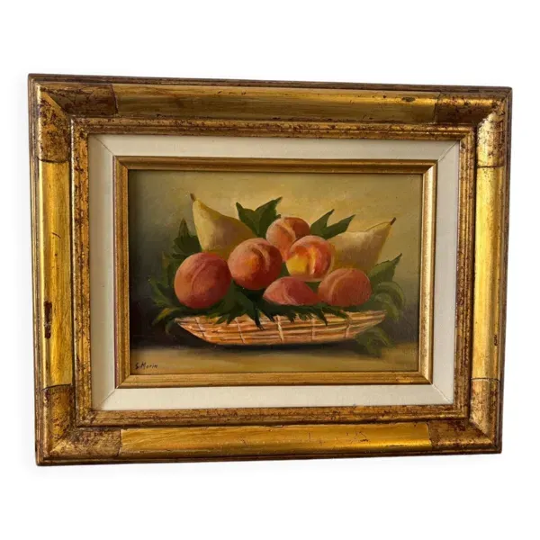 Nature morte signée