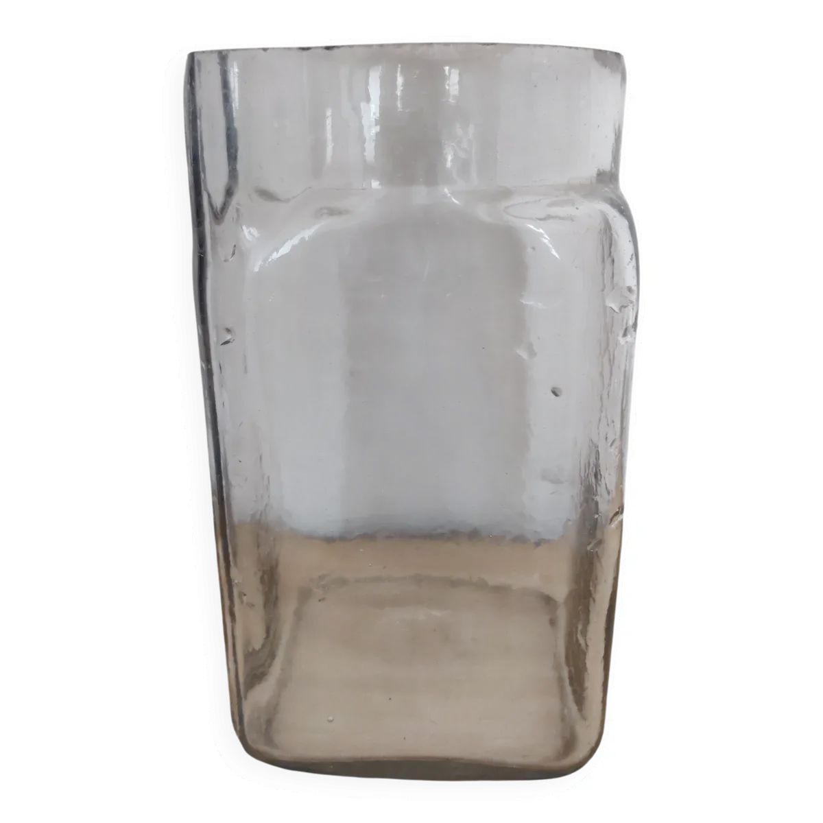 Vase, bocal ancien en verre soufflé